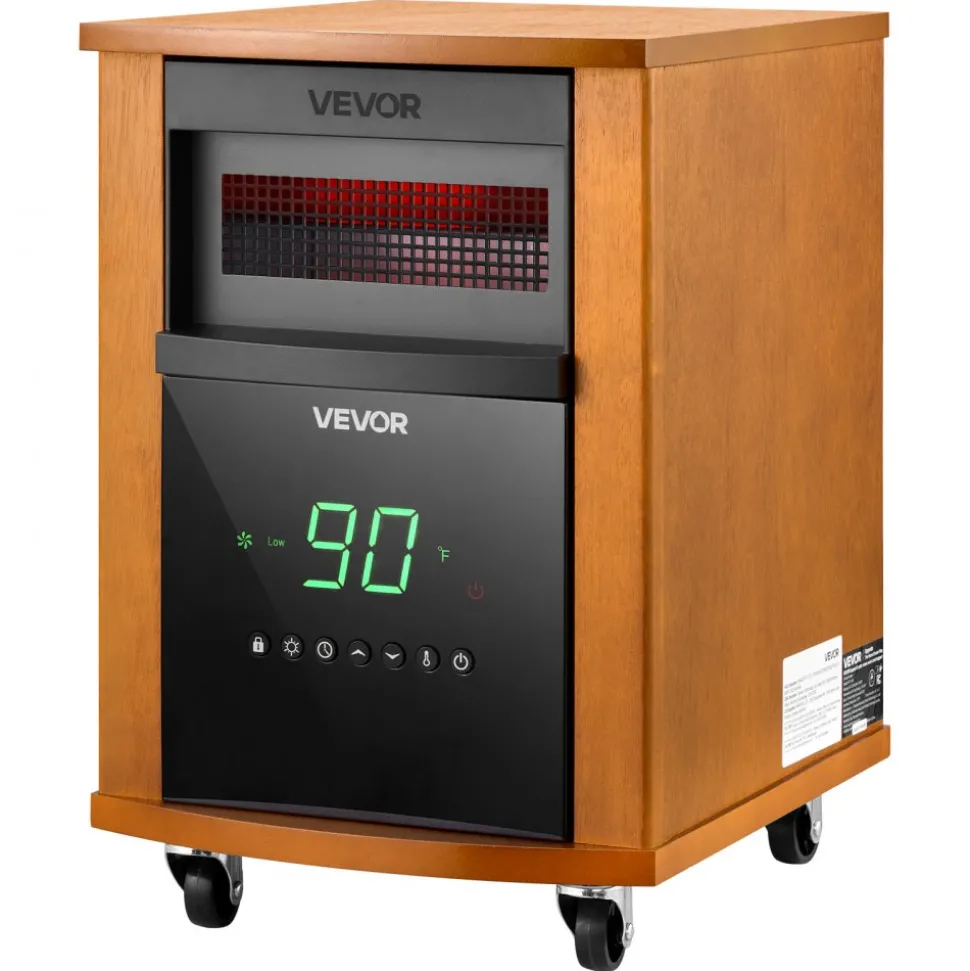 VEVOR Infrared Heater, 1500W Electric Space Heater with Remote Control, 2 Speeds & Easy Operate, Indoor/Outdoor for Patio Bedroom,Studio,Porch,Dining Room,Studio
