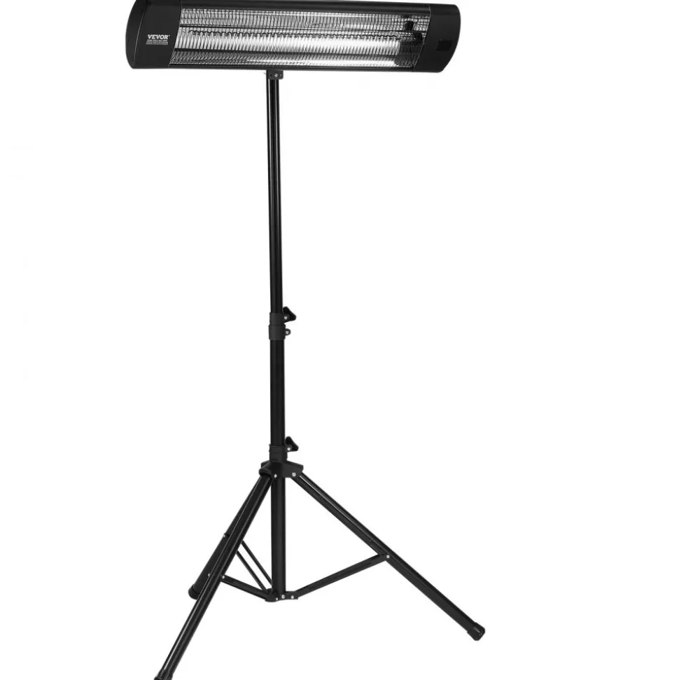 VEVOR Infrared Heater, 1500W Electric Space Heater with Remote Control, LED Screen w/ 3 Speeds & Timer, Outdoor/Outdoor for Patio,Porch,Dining Room,Studio
