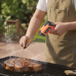 VEVOR Infrared Thermometer, -22℉ to 2192℉ Dual-Mode IR Thermometer Gun with K-Type Thermocouple, Dual Laser Heat Temperature Gun Non-Contact for Cooking/Griddle/Engine/Industrial Use (Not for Human)