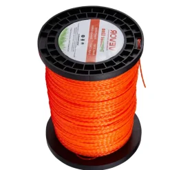 VEVOR 0.095 in 1280 ft String Trimmer Line, Orange Heavy Duty Weed Eater String, Premium Nylon Universal Replacement Trimmer Line Spool with Twisted Design, Suitable for Professional & Homeowner Use