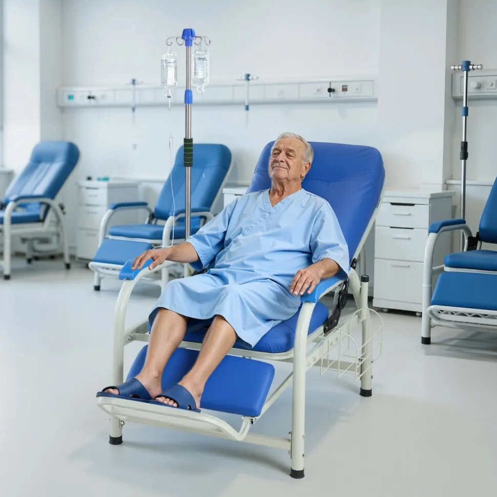 VEVOR Infusion Chair with IV Pole 90°-160° Reclining Phlebotomy Chair, 400LBS Capacity Medical Infusion Recliner with Soft Padded Seat, Footrest & Storage Basket for Blood Draw, IV Transfusion