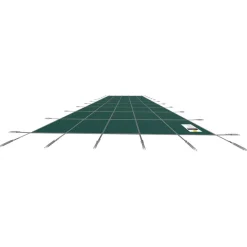 VEVOR Inground Pool Safety Cover, 20 ft x 42 ft Rectangular Winter Pool Cover, Triple Stitched, High Strength Mesh PP Material with Good Rain Permeability, Installation Hardware Included, Green