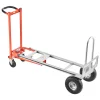 VEVOR 4 in 1 Hand Truck, 1000 lbs Load Capacity for 4-Wheel Mode, Convertible Hand Truck Dolly with Non-Slip Handle & Wheels, Aluminum Alloy Portable Dolly for Moving Home, Office, Warehouse