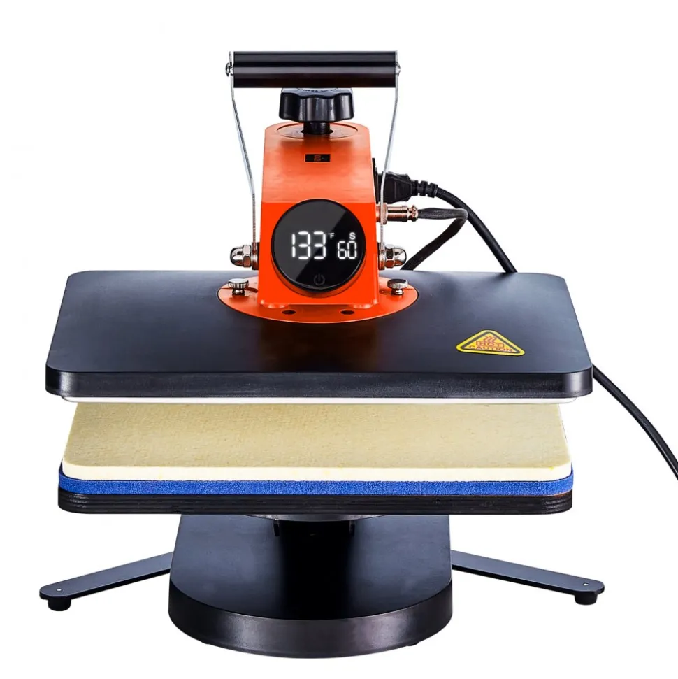 VEVOR 5-in-1 Heat Press Machine, 12" x 15" Fast Heating, 360 Swing Away Digital Sublimation Transfer, T-Shirt Vinyl Transfer Printer for Banners Canvas Bag Shirts Pillow Cups Tested to UL Standards