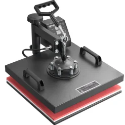 VEVOR 8 in 1 Heat Press Machine 15x15 Inch T-Shirt Pressing Machine 360° Swing Away Professional Sublimation Heat Press for Sublimation, Vinyl, Heat Transfer Projects