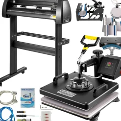 VEVOR 8 In 1 Heat Press Sublimation Machine & 28