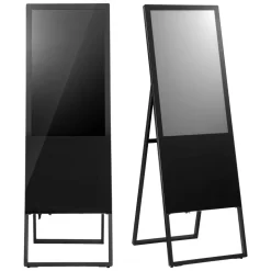 VEVOR 32 in Indoor Digital Signage Floor Standing Advertising Display Kiosk, WiFi HDMI/USB Input Android OS, 178° Wide View, LCD Touchscreen Interactive Monitor, Commercial Totem Vertical Poster