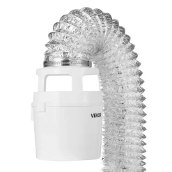 VEVOR 3-in-1 Indoor Dryer Vent Kit, with Bucket for Electric Dryer with 4-Inch by 5-Feet Extendable Exhaust Hose, Premium Quality & Light Weight & No Extra Accessories Required for Apartments, RVs