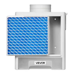 VEVOR 3-in-1 Indoor Dryer Vent Kit,Premium ABS Material with Water Drawer Fits 4 inch Exhaust Port, Smart Overheating Reminder Exhaust Hood & with 4 Purification Pads,For Electric Clothes Dryers