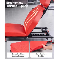 VEVOR 48.4 in 2-in-1 Mechanic Creeper, Adjustable Backrest Garage Creeper Seat, 570 lbs Under Car Rolling Chair with 6 Swivel Casters, Padded Headrest for Auto Repair