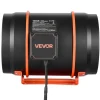 VEVOR Inline Duct Fan, 807 CFM 8 inch EC Motor Exhaust Ventilation Fan with 10-Speed, PWM Controller, App Control, Temperature Humidity Sensor, Cooling for Grow Tent, Indoor Gardening, Hydroponics