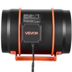 VEVOR Inline Duct Fan, 807 CFM 8 inch EC Motor Exhaust Ventilation Fan with 10-Speed, PWM Controller, App Control, Temperature Humidity Sensor, Cooling for Grow Tent, Indoor Gardening, Hydroponics
