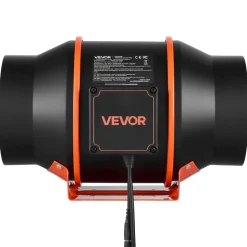 VEVOR Inline Duct Fan Kit Carbon Filter, 402 CFM 6 inch EC Motor Exhaust Ventilation Fan with 10-Speed, PWM Controller, App Control, Timer, Cooling System for Grow Tent, Indoor Gardening, Hydroponics