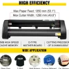 VEVOR 6 In 1 Mug Hat Heat Press & 53 Inch Vinyl Cutter Machine w/ Floor Stand