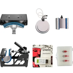 VEVOR 6 In 1 Mug Hat Heat Press & 14 Inch Vinyl Cutter Plotter Machine Kit