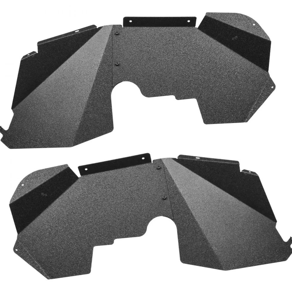 VEVOR Inner Fender Liner, Front & Rear Fender Liner Compatible with 2007-2018 Jeeps JK/JKU 2/4 Doors, Steel Mud Guards Bolt-on Style Fenders Flare, Wheel Well Cover Fenders Flare Liners, Black