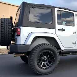 VEVOR Inner Fender Liner, Rear Fender Liner Compatible with 2007-2018 Jeeps JK/JKU 2/4 Doors, Steel Mud Guards Bolt-on Style Fenders Flare, Wheel Well Cover Fenders Flare Liners, Scratch-Resistant