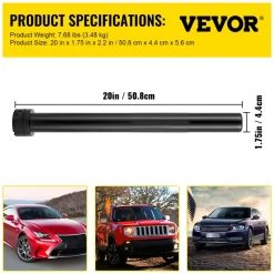 VEVOR Inner Tie Rod Installation Kit, Includes 13 Crowfoot Adapters, Durable 1/2 Inch Drive Tube for Efficient Removal, Crafted from Robust Steel, Ideal for Automotive Maintenance