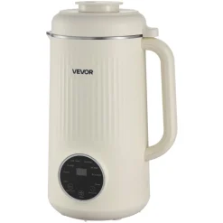 VEVOR 8-in-1 Nut Milk Maker, 41 oz Soy Milk Maker Machine with 10 Blades, for Homemade Oat, Nut, Soy, Juice, Milkshake, Rice Cereal, Plant-Based Beverages with Self-Cleaning, Boil Water, 12-Hour Delay