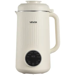 VEVOR 8-in-1 Nut Milk Maker, 41 oz Soy Milk Maker Machine with 10 Blades, for Homemade Oat, Nut, Soy, Juice, Milkshake, Rice Cereal, Plant-Based Beverages with Self-Cleaning, Boil Water, 12-Hour Delay