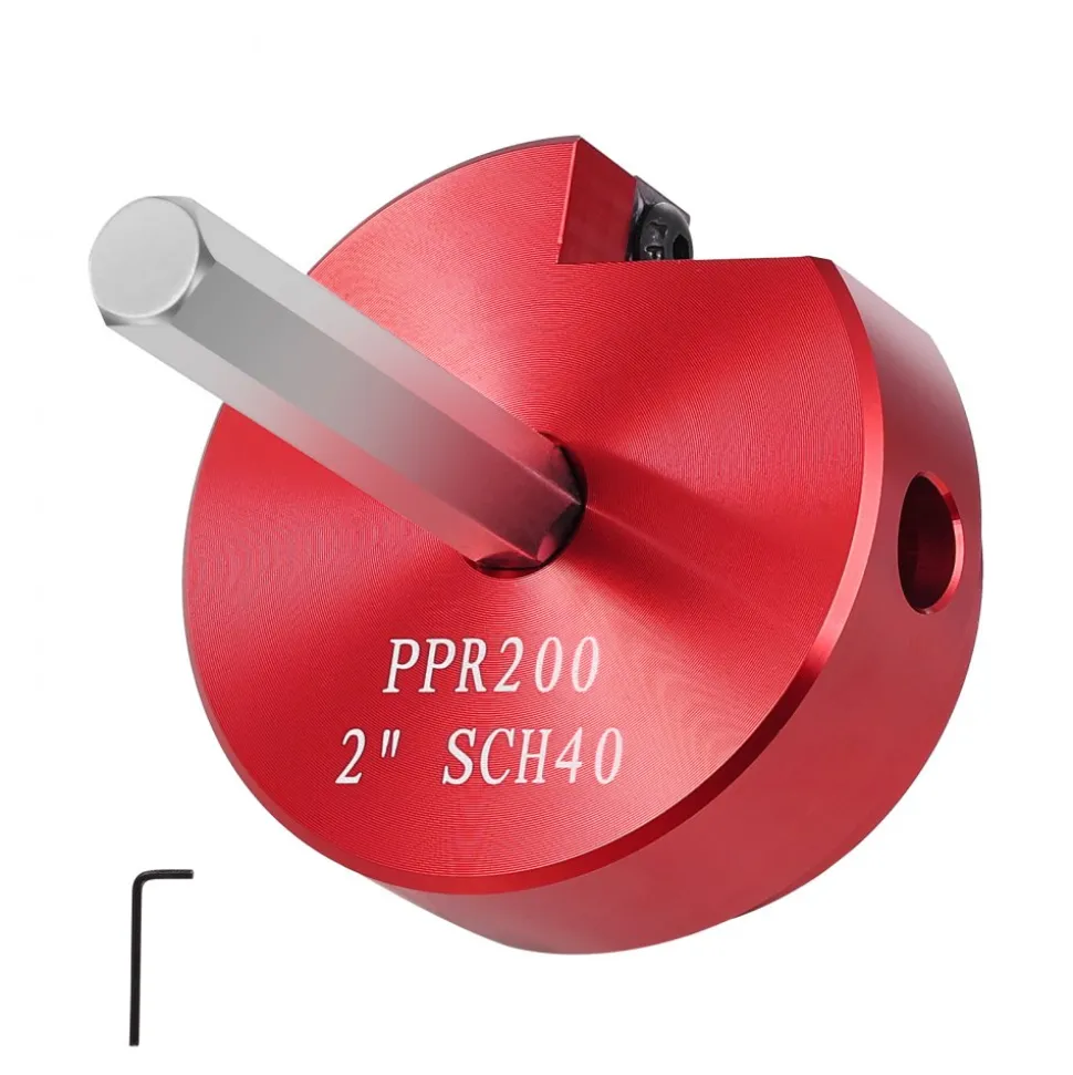 VEVOR 2 In PVC Pipe Reamer, Aluminum Alloy, PVC Pipe Fitting Saver, for Use with SCH 40 ABS, PVC, CPVC Pipes, Clean Leftover Pipe & Solvent Cement Remnants, for Water Lines, Drain Lines, Vent Lines