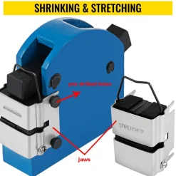 VEVOR 2-in-1 Sheet Metal Shrinker and Stretcher Set,18 Gauge Mild Steel 16 Gauge Aluminum Sheet Metal Bender Shrinker Stretcher Set,Solid Construction Manual Expansion Machine