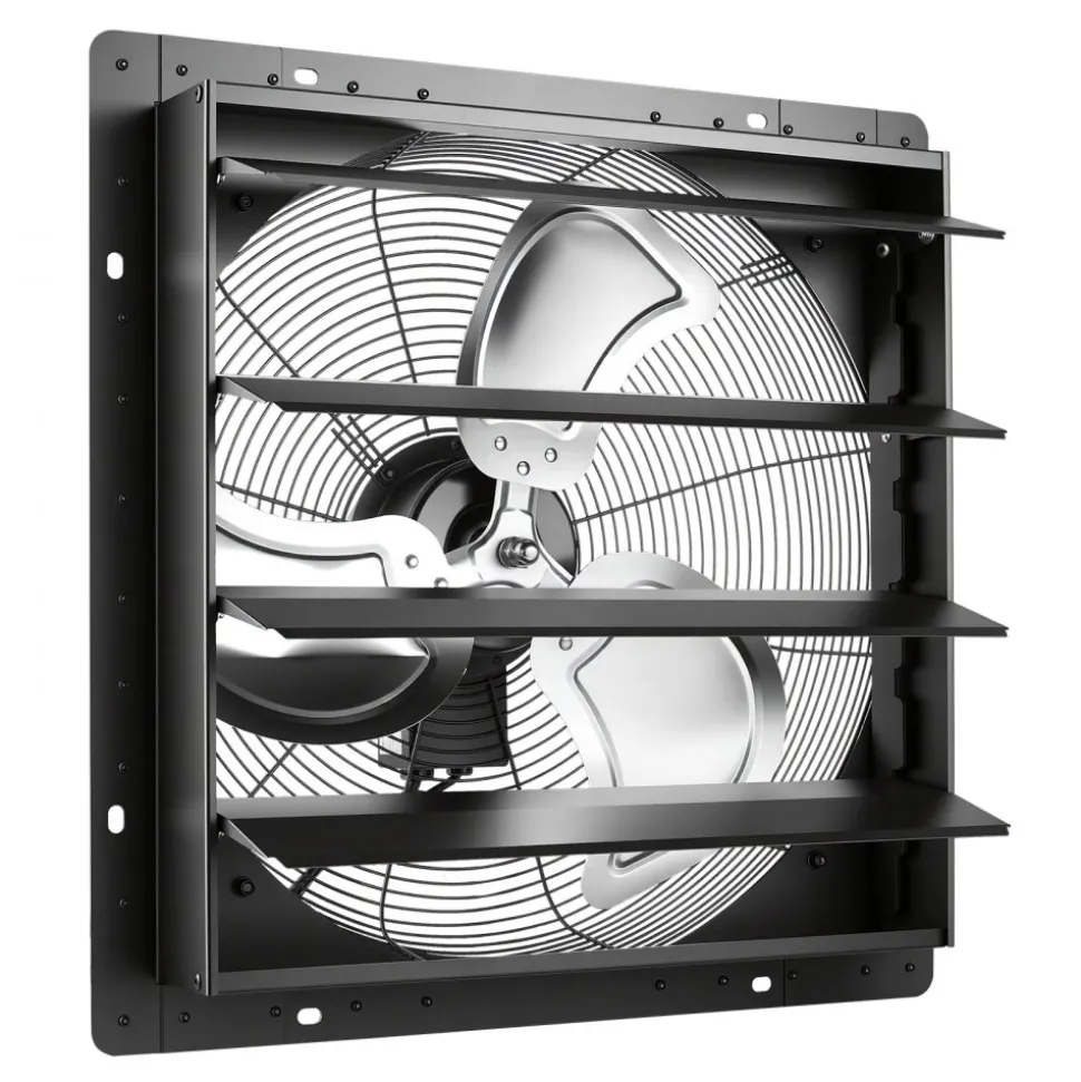 VEVOR 20 in Shutter Exhaust Fan Wall-Mount Automatic Louvers Variable Speed, Sturdy Steel Housing, Low Noise, AC Motor, 4499 CFM Ventilation and Cooling for Attic, Garage, Barn, Greenhouse, Workshop