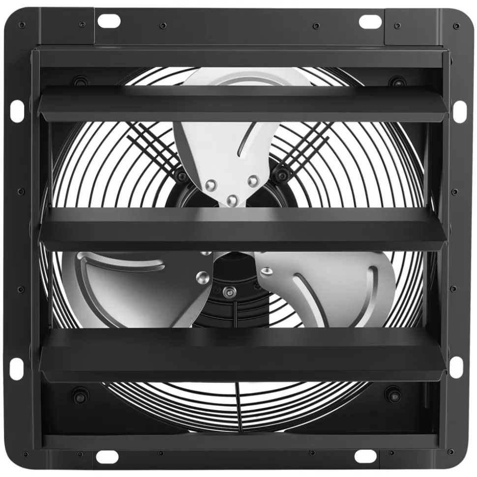 VEVOR 10 in Shutter Exhaust Fan Wall-Mount Automatic Louvers Variable Speed, Sturdy Steel Housing, Low Noise, AC Motor, 874 CFM Ventilation and Cooling for Attic, Garage, Barn, Greenhouse, Workshop