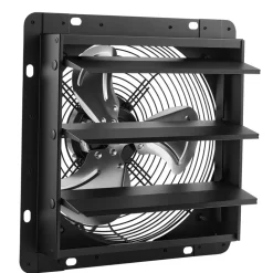 VEVOR 12 in Shutter Exhaust Fan Wall-Mount Automatic Louvers Variable Speed, Sturdy Steel Housing, Low Noise, AC Motor, 1347 CFM Ventilation and Cooling for Attic, Garage, Barn, Greenhouse, Workshop