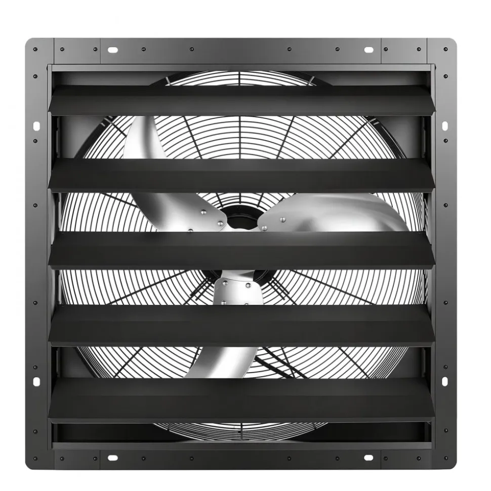 VEVOR 24 in Shutter Exhaust Fan Wall-Mount Automatic Louvers Variable Speed, Sturdy Steel Housing, Low Noise, AC Motor, 7030 CFM Ventilation and Cooling for Attic, Garage, Barn, Greenhouse, Workshop
