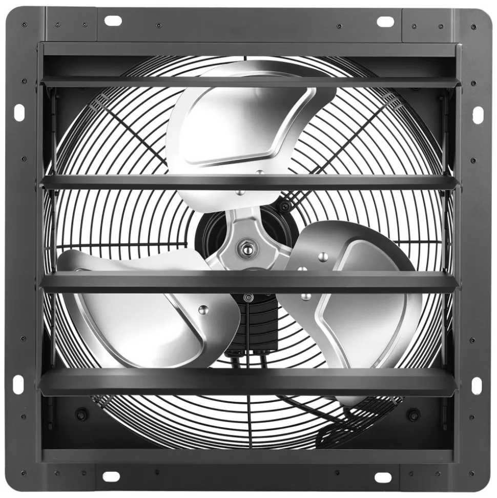 VEVOR 14 in Shutter Exhaust Fan Wall-Mount Automatic Louvers Variable Speed, Sturdy Steel Housing, Low Noise, AC Motor, 1802 CFM Ventilation and Cooling for Attic, Garage, Barn, Greenhouse, Workshop