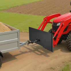 VEVOR 3/8 in Skid Steer Mount Plate, Universal Quick Attach Mount Plate, Easy to Bolt, 7000lbs Load Capacity, Heavy Duty Steel Loader Plates Compatible with Kubota Bobcat Skid Steers & Tractors