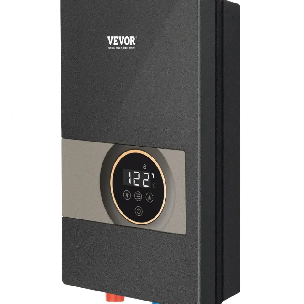 VEVOR Instant Water Heater, 18kw Electric Tankless Water Boiler, Digital Temperature Display & Easy Installation & 24-Hour Water Supply, For Kitchen Bathroom Shower Mall Salon Shampoo ETL Listed