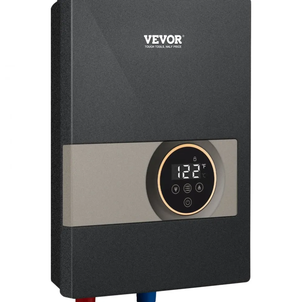VEVOR Instant Water Heater, 18kw Electric Tankless Water Boiler, Digital Temperature Display & Easy Installation & 24-Hour Water Supply, For Kitchen Bathroom Shower Mall Salon Shampoo ETL Listed