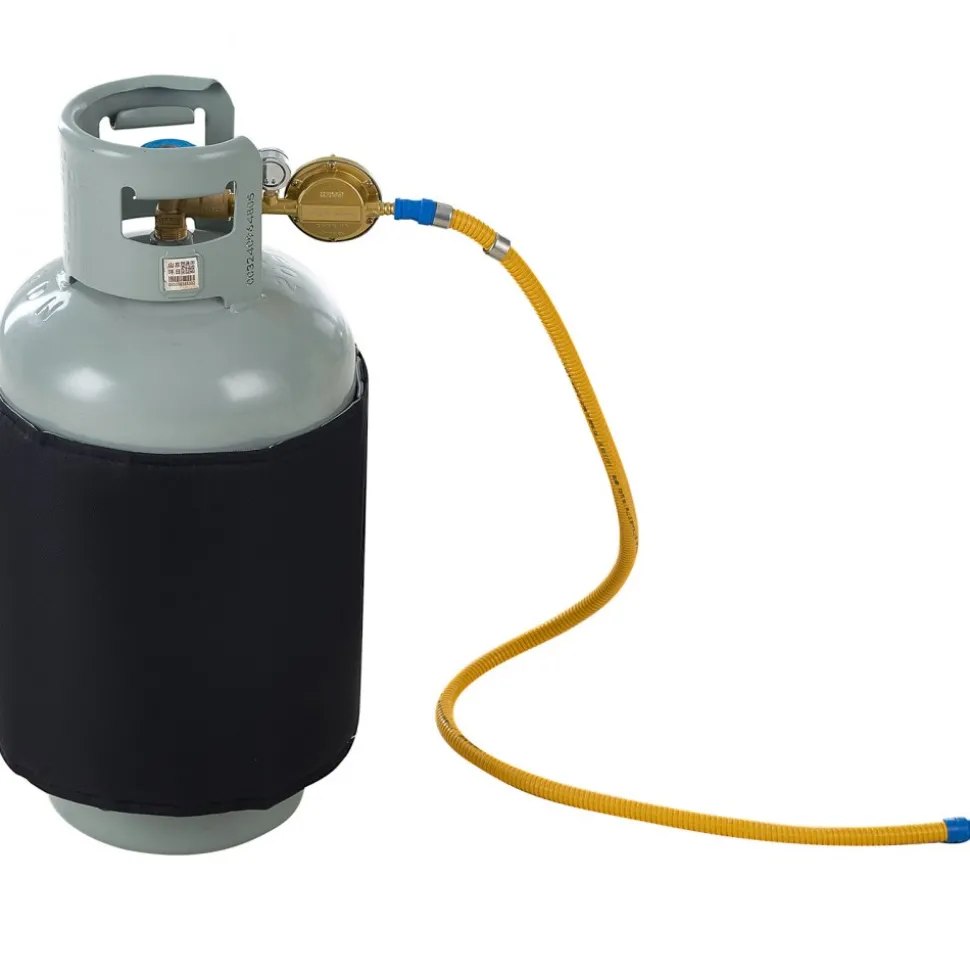 VEVOR Insulated Band Style Gas Cylinder Warmer, Fits 40 lbs Gas Tanks 120W Propane Heater, Fixed Internal Thermostat Max Temp 90 ℉, Durable Waterproof Oxford Fabric, FCC Listed