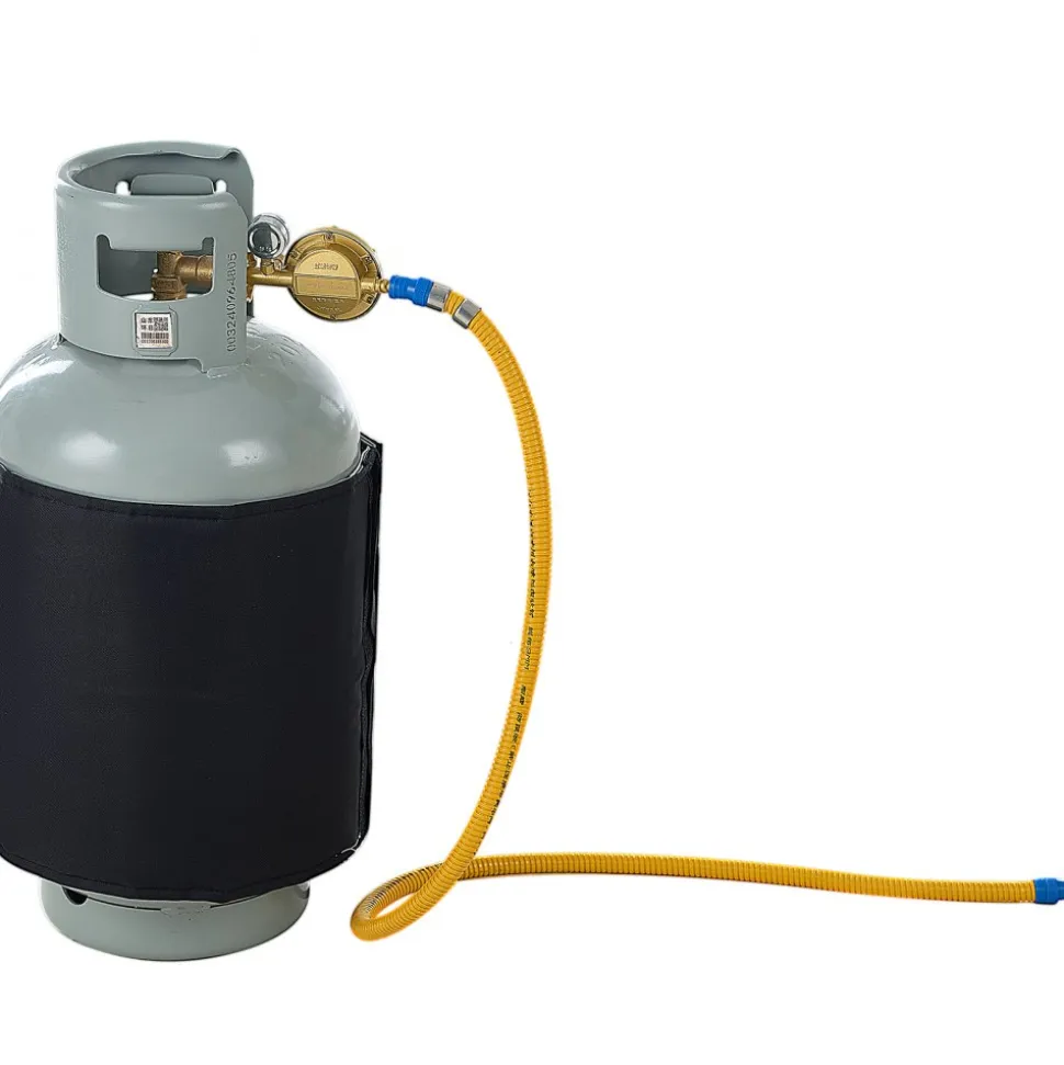 VEVOR Insulated Band Style Gas Cylinder Warmer, Fits 40 lbs Gas Tanks 120W Propane Heater, Fixed Internal Thermostat Max Temp 90 ℉, Durable Waterproof Oxford Fabric, FCC Listed