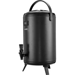 VEVOR Insulated Beverage Dispenser, 5 Gal/19L Hot and Cold Beverage Server with Spigot & Handle, Food-Grade Thermal Drink Dispenser Cooler for Tea Coffee Water in Cafes & Restaurants, Brown