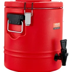 VEVOR Insulated Beverage Dispenser, 3 Gal/11.4L Thermal Hot and Cold Drink Server Dispenser with Spigot, Food-Grade Cooler Jug with 304 Stainless Steel Interior, for Tea Coffee Restaurant Outdoor