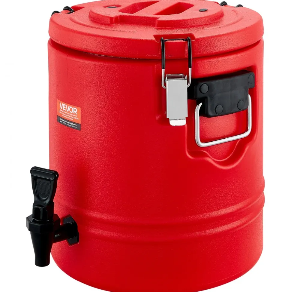 VEVOR Insulated Beverage Dispenser, 3 Gal/11.4L Thermal Hot and Cold Drink Server Dispenser with Spigot, Food-Grade Cooler Jug with 304 Stainless Steel Interior, for Tea Coffee Restaurant Outdoor
