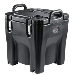 VEVOR Insulated Food Carrier, 32Qt Capacity, Stackable Catering Hot Box with Stainless Steel Barrel, Top Load LLDPE Food Warmer with Integral Handles Buckles Stationary Base, for Restaurant Canteen, B