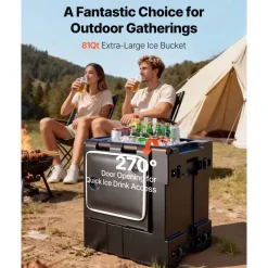 VEVOR Insulated Food Pan Carrier, 81 Qt Hot Box for Catering, Food Box Carrier with Double Buckles, Front Loading Food Warmer with Handles, Stackable End Loader for Restaurant, Canteen