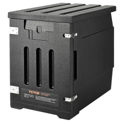 VEVOR Insulated Food Pan Carrier, 82 Qt Hot Box for Catering, LLDPE Food Box Carrier with Double Buckles, Front Loading Food Warmer for Restaurant, Canteen, etc.