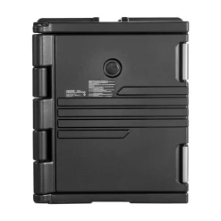 VEVOR Insulated Food Pan Carrier, 82 Qt Non-Electrical Food Warmer, with Wheel & 304 Stainless Steel Latch, LLDPE Stackable Hot Box, for Various Pan Sizes(NOT Included), Fit Catering BBQ Event(Black)
