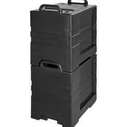 VEVOR Insulated Food Pan Carrier, 81 Qt x 2 Pack Hot Box for Catering, Food Box Carrier with Double Buckles, Front Loading Food Warmer with Handles, Stackable End Loader for Restaurant, Canteen
