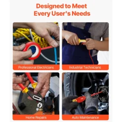 VEVOR Insulated Screwdriver Set, 50-Piece Professional Electrical Screwdriver Set, 1000V Insulated Electrician Tool, with Magnetic Tips, T-Handle Hex Wrench, Screwdriver, Single-Pole Voltage Tester