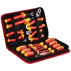 VEVOR Insulated Screwdriver Set, 12-Piece Professional Electrical Screwdriver Set, 1000V Insulated Electrician Tool Set, with Magnetic Phillips Slotted Tips, Insulated Pliers, and Diagonal Pliers