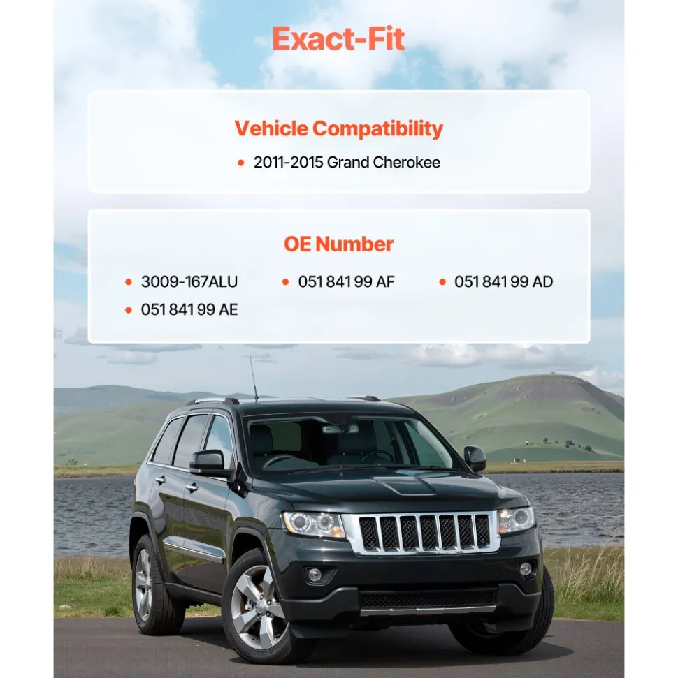 VEVOR Intake Manifold, with Gasket, Engine Intake Manifold Assembly Compatible with 2011-2015 Grand Cherokee, Manifold Replacement Replace 3009-167ALU, 051 841 99 AF, 051 841 99 AD, 051 841 99 AE