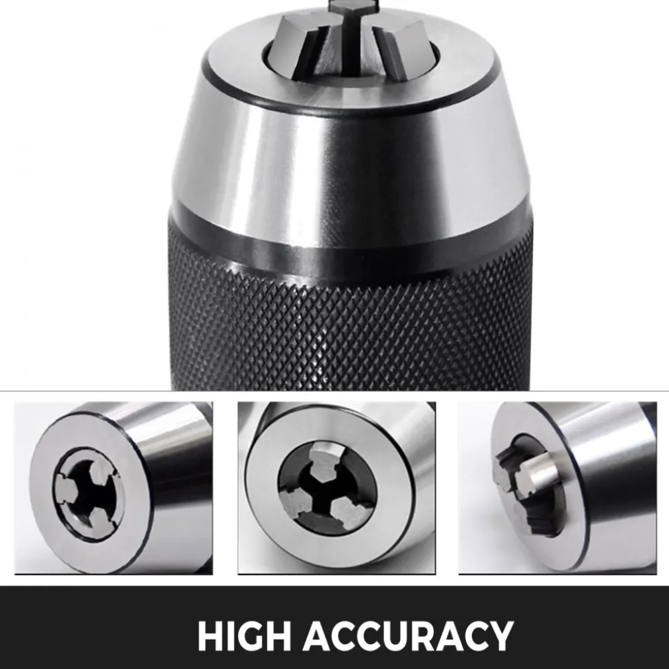 VEVOR Integrated CAT40 Collet Chuck Keyless Drill Chuck 1/2 inch for CAT40 CNC Engraving Machine & Milling Lathe Tool (CAT40)