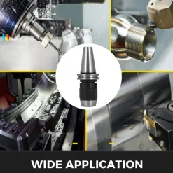 VEVOR Integrated CAT40 Collet Chuck Keyless Drill Chuck 1/2 inch for CAT40 CNC Engraving Machine & Milling Lathe Tool (CAT40)