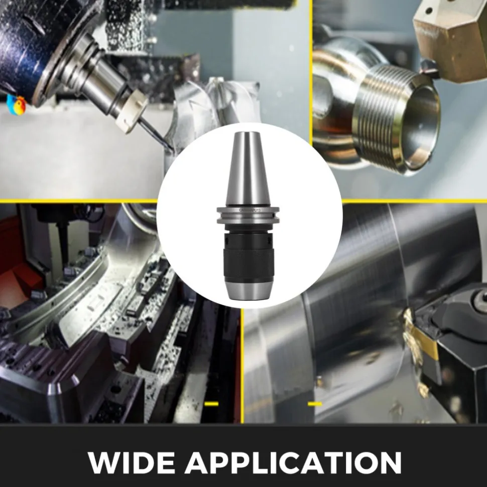 VEVOR Integrated CAT40 Collet Chuck Keyless Drill Chuck 1/2 inch for CAT40 CNC Engraving Machine & Milling Lathe Tool (CAT40)